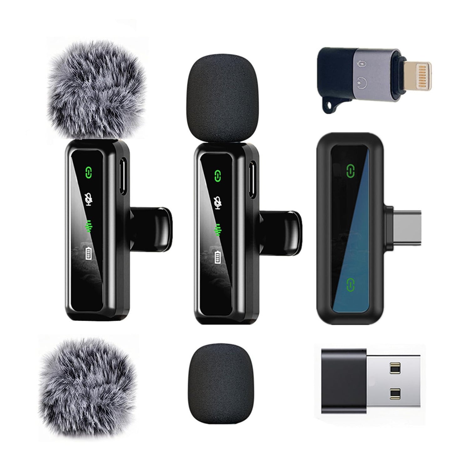 Ordele USB Type-C Lavalier Microphone H63 - 28dB Audio Sensitivity - 1 Channel - Black