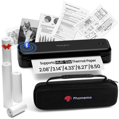 Phomemo M834 300 DPI Portable Thermal Printer Bluetooth 8.5" x 11"
