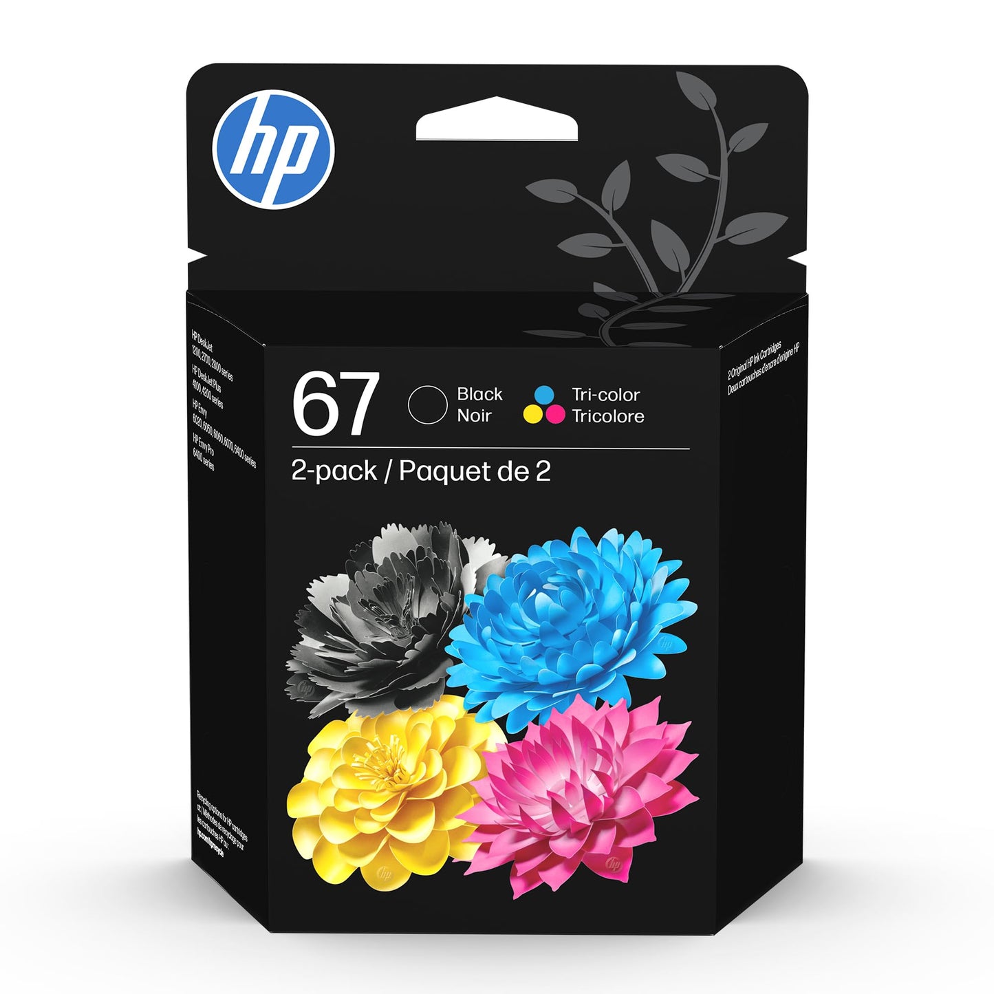 HP Ink Cartridge Black/Tri-Color High Yield 3YP29AN 120 Page Yield Compatible with DeskJet and Envy Printers