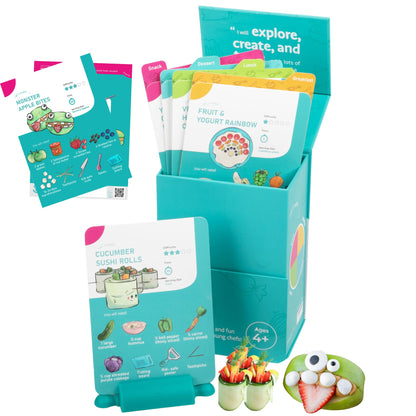 TOVLA JR. YOUTH A66 36 Recipe Cards 1 Recipe Box Cooking Skill Educational
