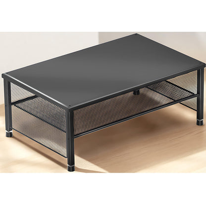 ECOLOVI 2-Tier Monitor Stand - Black - Monitor Stand for Laptops & Printers - Easy Assembly