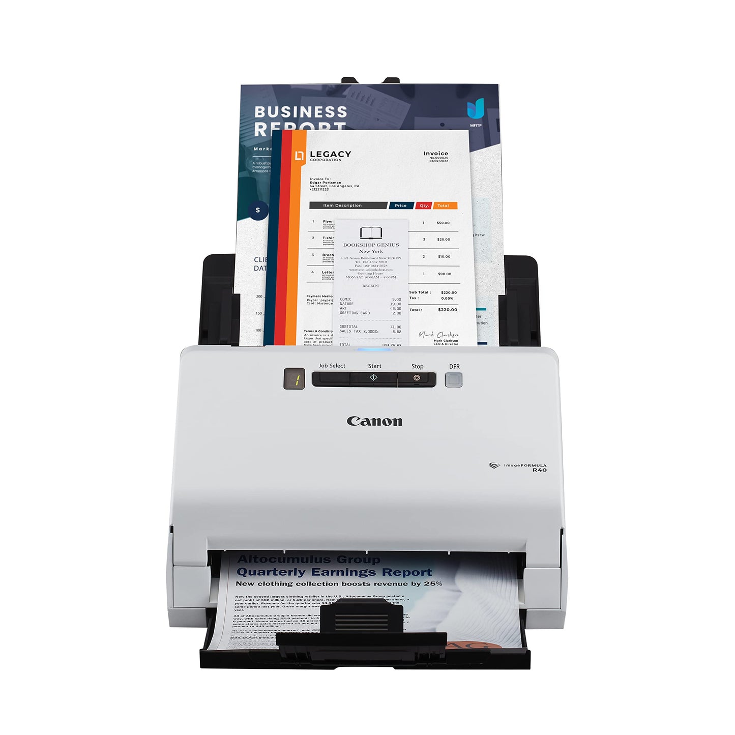 Canon imageFORMULA R40 600 dpi USB Document Scanner