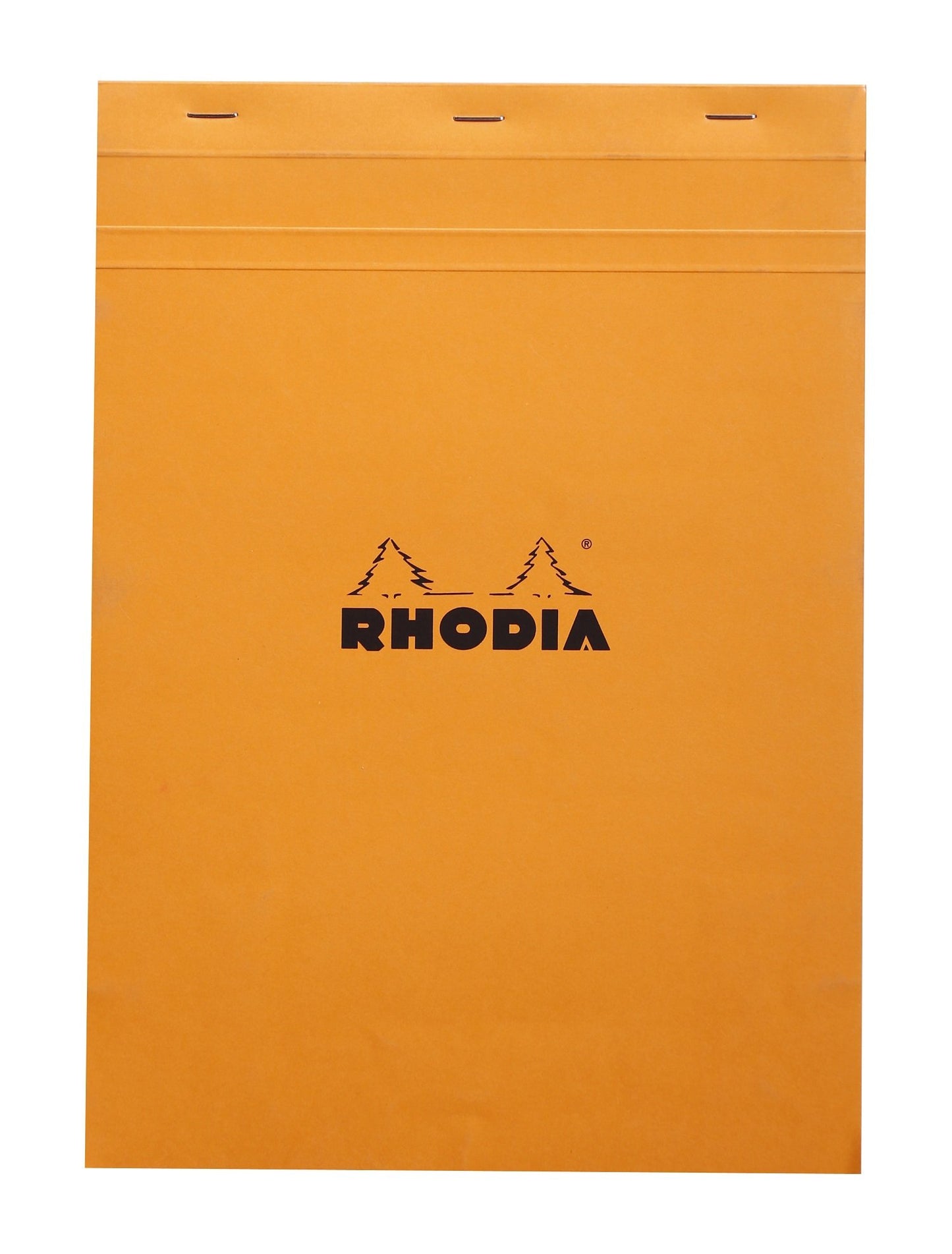 Rhodia 8 ¼ x 11 ¾ Notepad Orange 80 Sheets Graph Paper Soft Cover