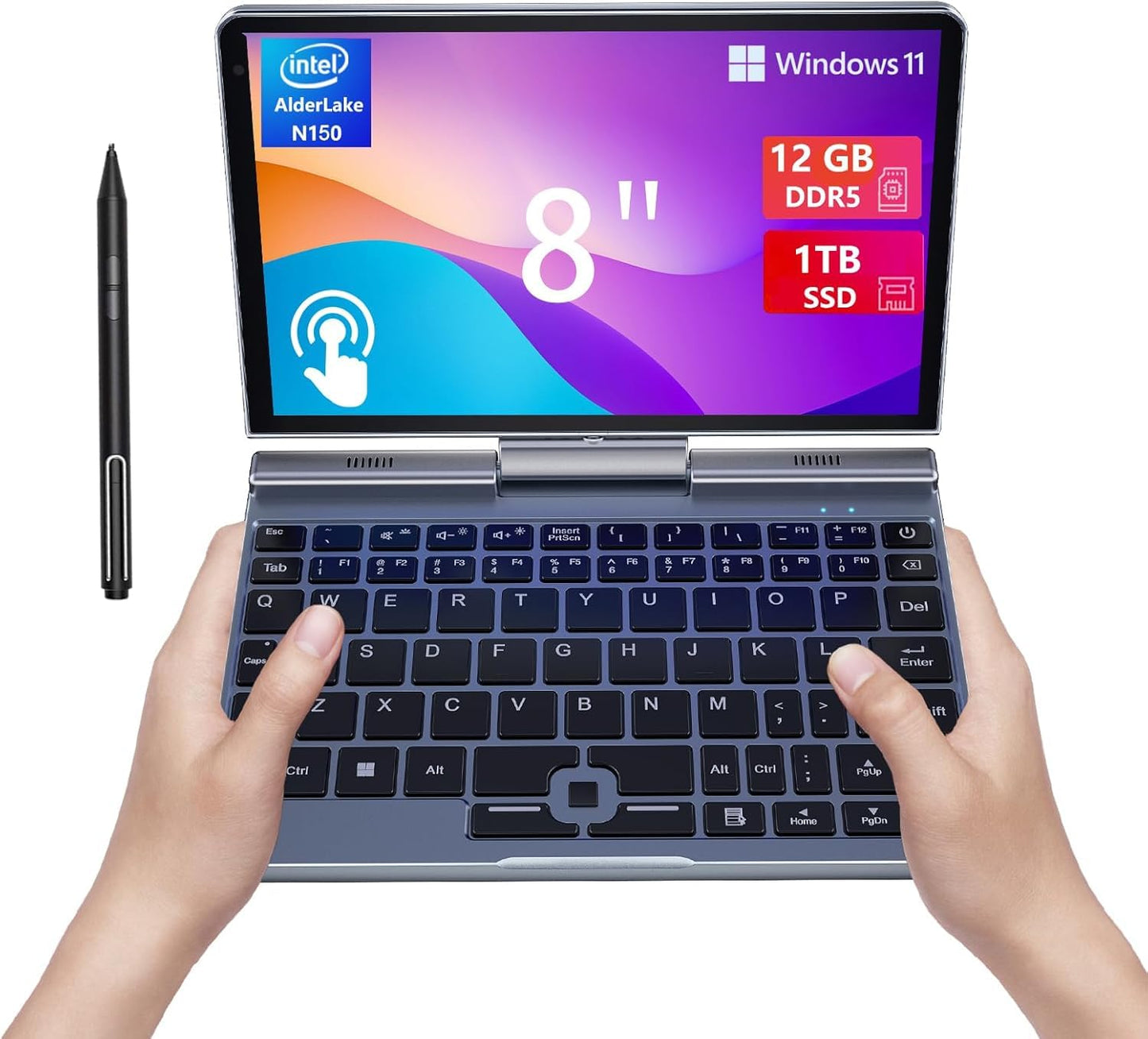 KOOFORWAY 8" P8 Touchscreen Portable PC 1280 x 800 1 GHz IPS Portable Laptop