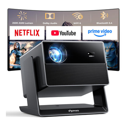 ELEPHAS 1080P AC401 Projector 2500 ANSI Lumens 4K Supporting LED Desktop
