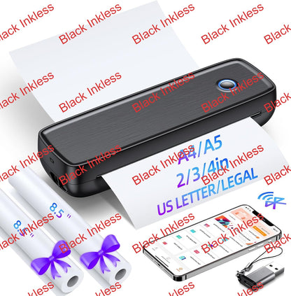 Aixiqee A80aa5 Thermal Monochrome Printer 203x203 dpi Portability