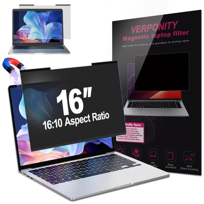 Verponity 16 Inch Magnetic Laptop Privacy Filter Matte Anti-Glare