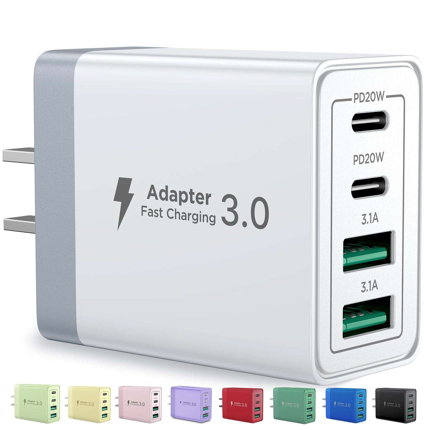 Aioneus 40W 4-Port USB Wall Charger Model HNT-PD2002RZ Specifications