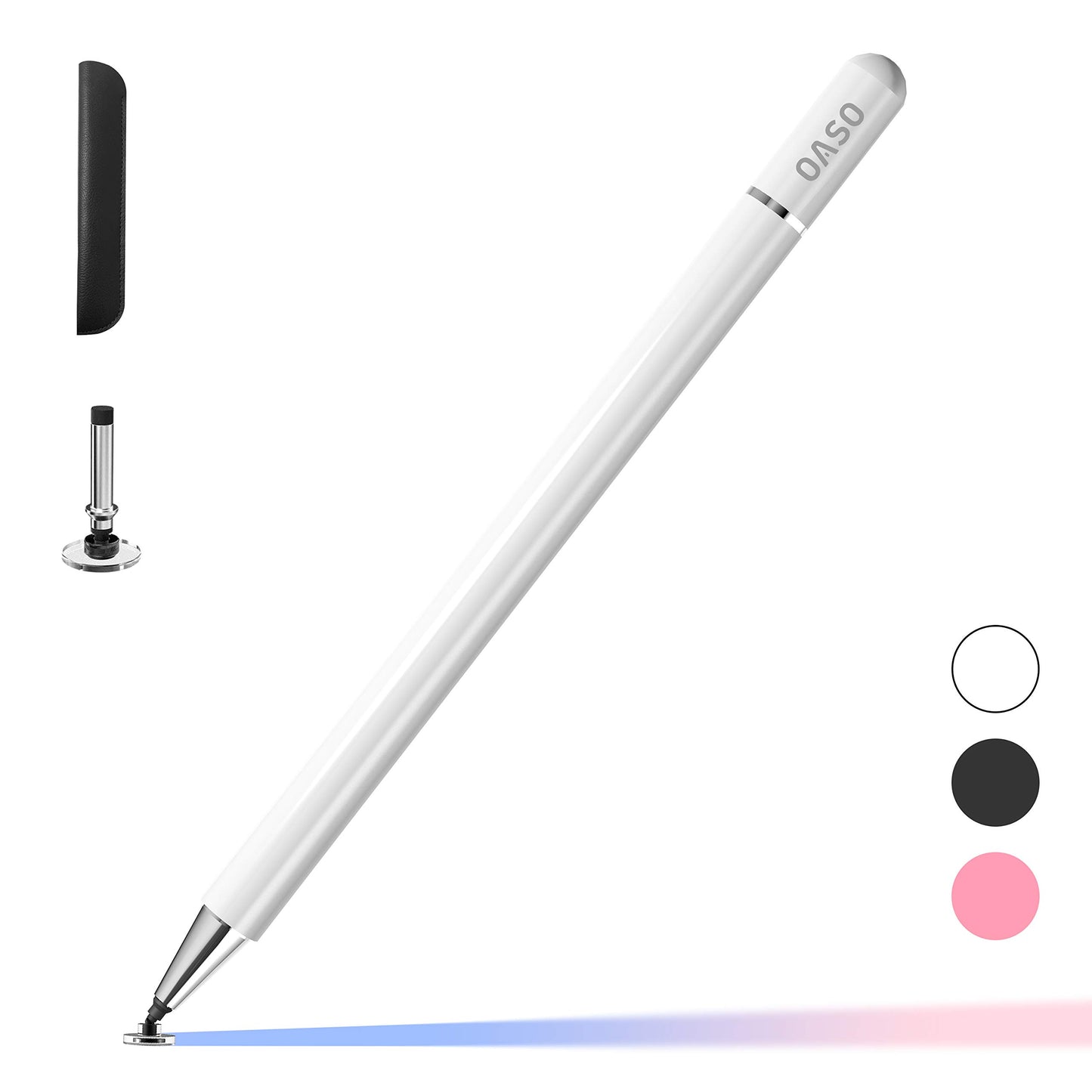 OASO 1.06 Ounces 1010B Stylus Pen for Touch Screens Compatible with Apple iPad, Samsung Galaxy, Fire HD Tablets, White