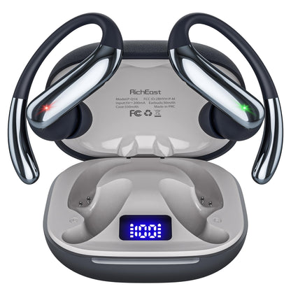 RichEast Earbud Translator P-Q16 Black 144 Languages 6.0 Touch Control Office Products