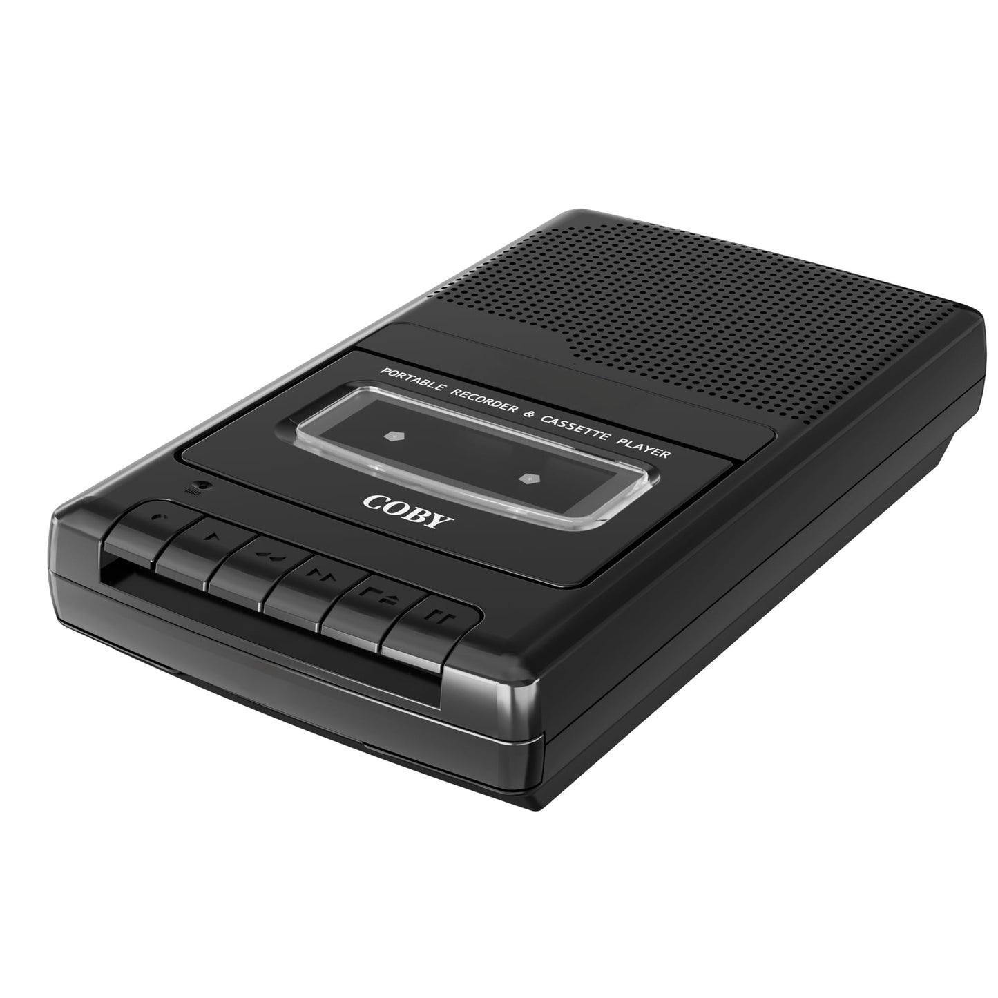 Coby 5.83" x 10.2" x 1.97" CVR-22 Cassette Recorder with Built-In Microphone
