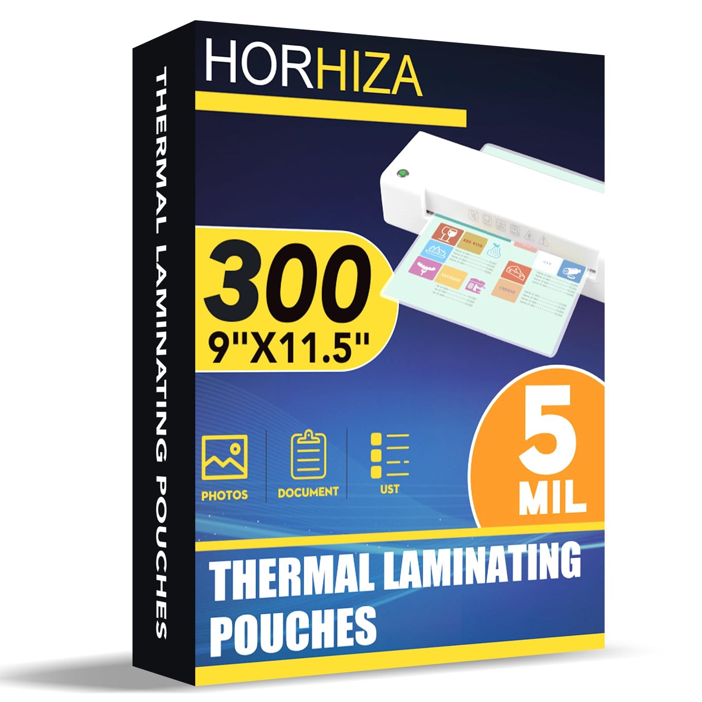 HORHIZA 300 Count Laminating Pouches 9 x 11.5 Inches Clear Thermal Office Supplies