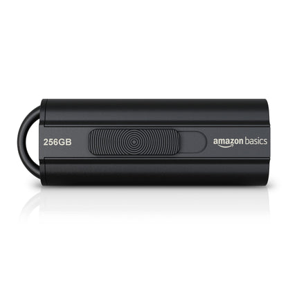Amazon Basics 256 GB USB 3.0 Flash Drive, Model LS21USB256G1, Read Speed 130MB/s, Write Speed 30MB/s, USB Type A