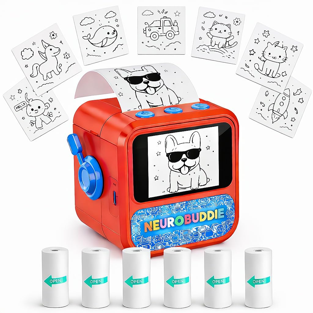 NeuroBuddie 3.46'' x 3.44'' x 2.69'' X17 Monochrome Thermal Printer 203 DPI