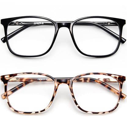 Gaoye 51mm 1806 Light Black & Leopard Full Rim Computer Glasses