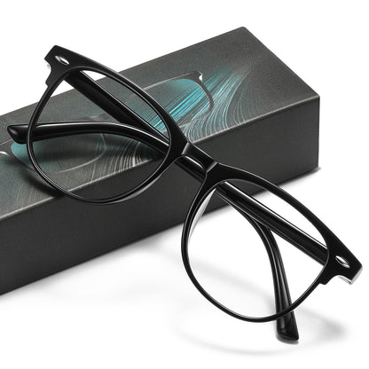 Okany 1 Count 8099 56mm Polycarbonate Lens Square Blue Light Blocking Eyeglasses