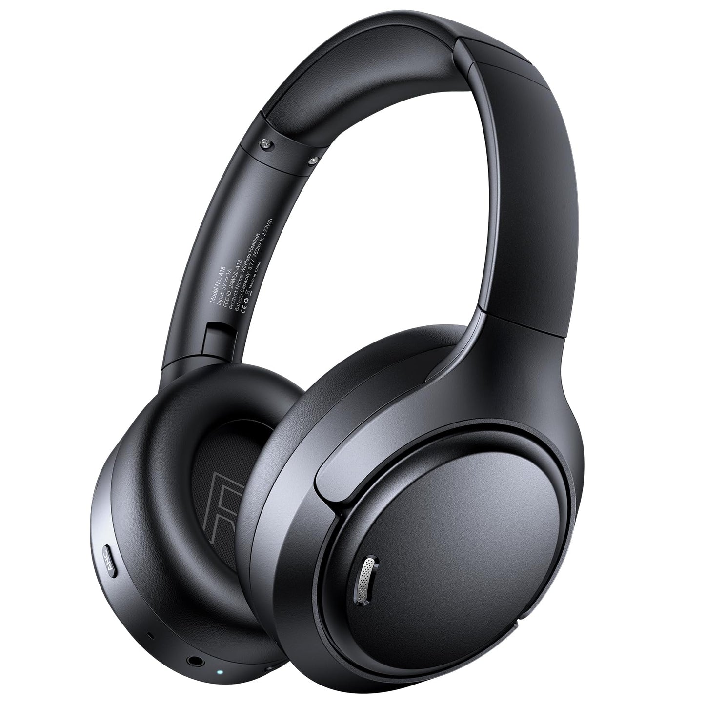 TAGRY Over Ear Headphones A18 Bluetooth 6.0 120 Hours Playtime Active Noise Cancellation