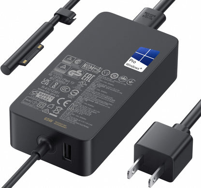 DeepFun 65W MU65W A1706 USB Type C Charger Compatible with Microsoft Surface Devices