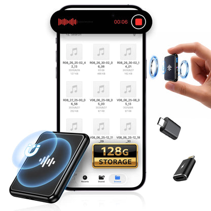 Sbwwas Voice Recorder LX189 128GB USB 3.0 Audio Recorder 2.6 inch 100 hours