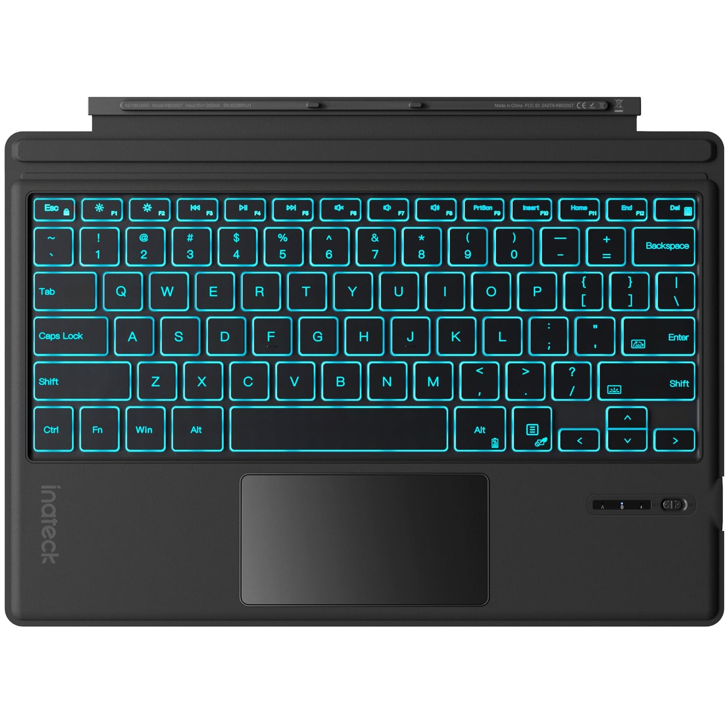 Inateck Black KB02027-BK-US Keyboard Bluetooth Scissor-Switch QWERTY