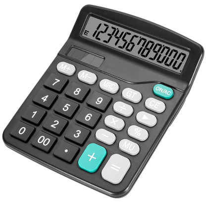 DANRONG 4.72" x 5.9" CA-03 LCD 10cm Desktop Calculator, Solar & Battery Powered