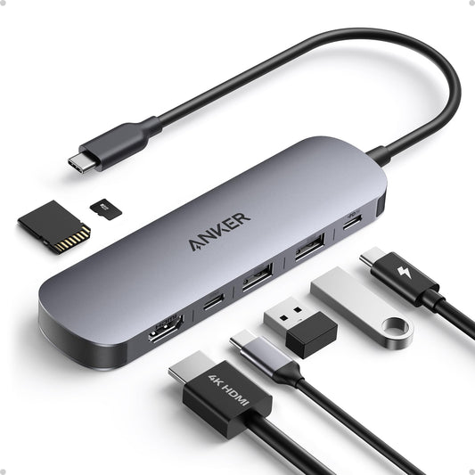 Anker 7-in-1 USB C Hub A83D2 HDMI USB Data Adapter with Power Delivery