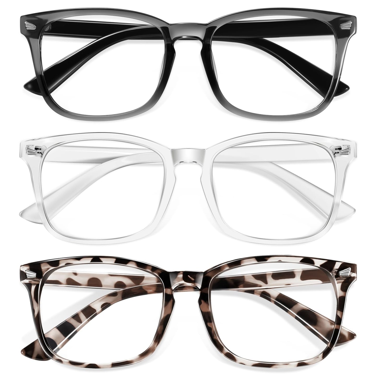 Okany 3 Count 0602 Anti-Glare Blue Light Blocking Glasses for Kids