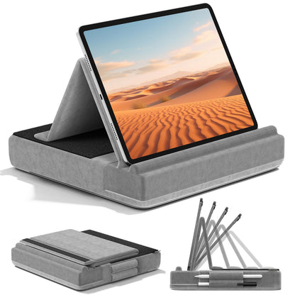 KDD Portable Tablet Pillow Stand, Compatible with Tablets and Phones, Adjustable Viewing Angle, Multi-Purpose Tabletop Mount