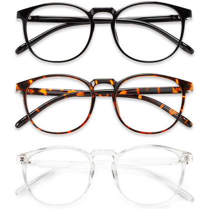 Przene 3 Pairs Medium Blue Light Blocking Glasses NY01-C1