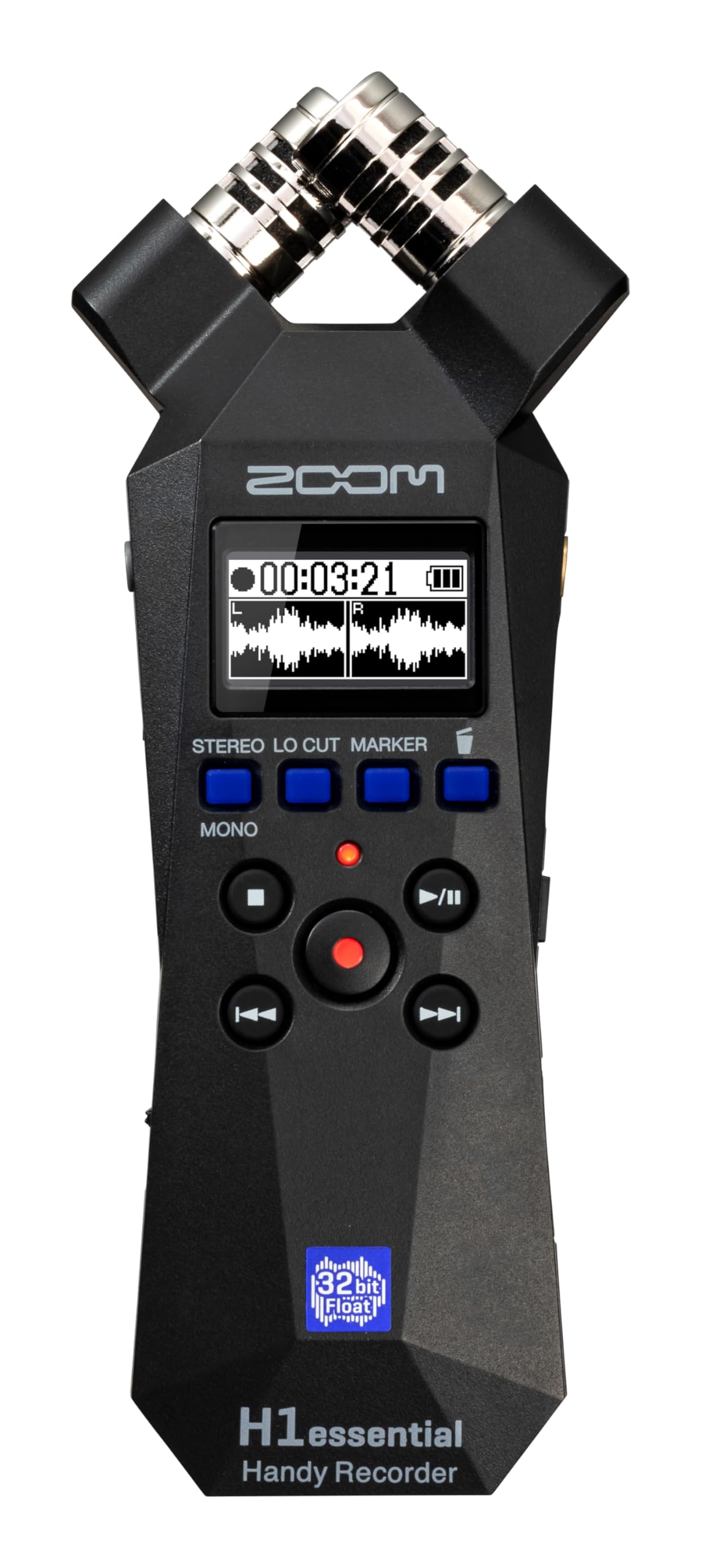 Zoom 5.38" x 2.12" x 1.14" H1essential 32-bit Float Portable Studio Recorder