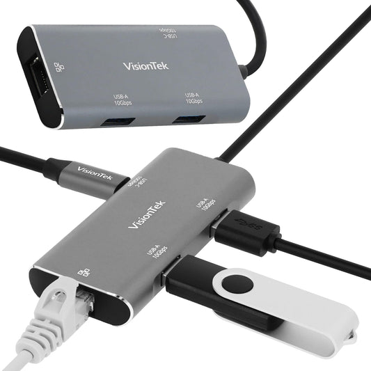 VisionTek USB-C Hub 3 Ports Laptop Adapter Model 901538