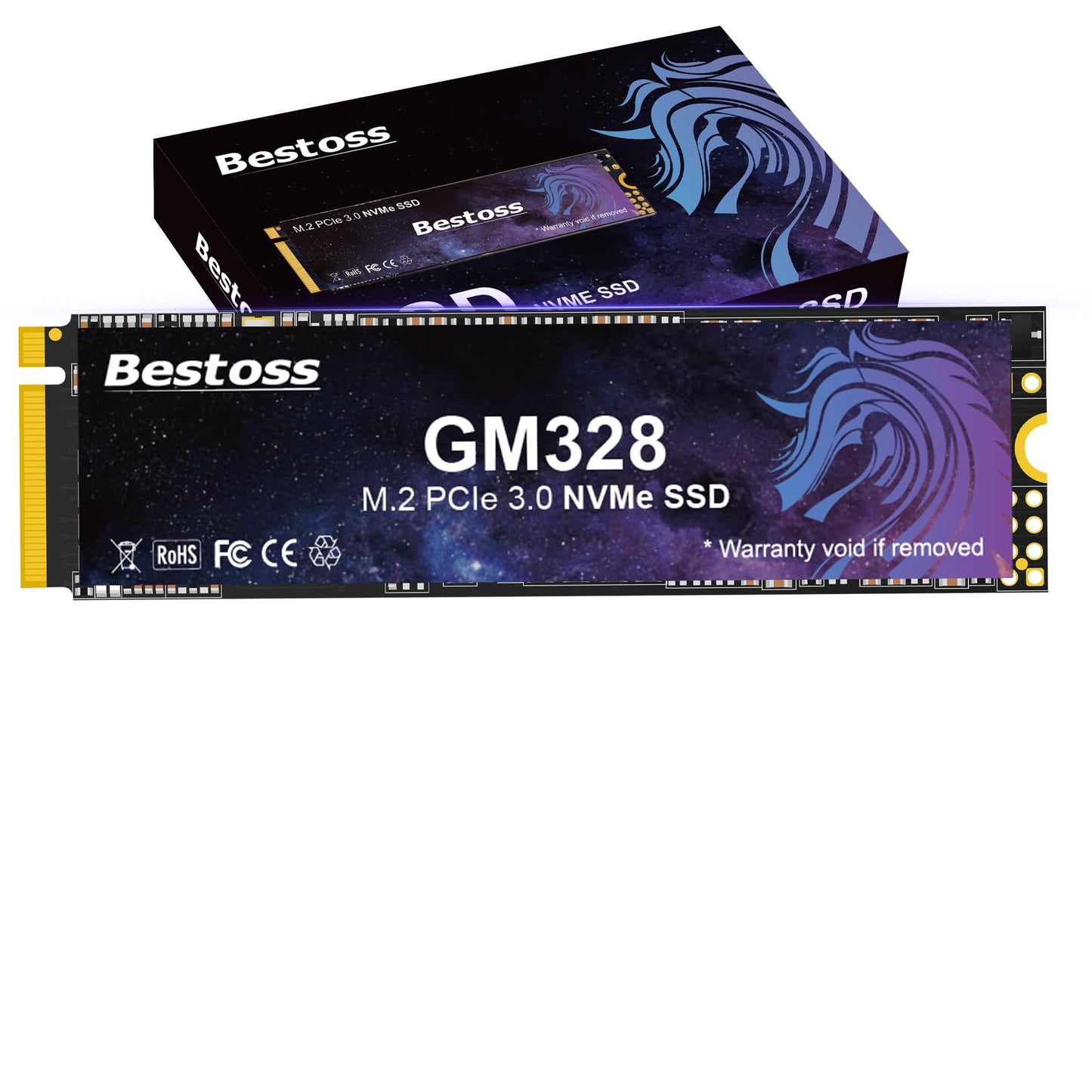 Bestoss 512GB GM328 PCIe x 4 NVMe M.2 SSD Internal Solid State Drive