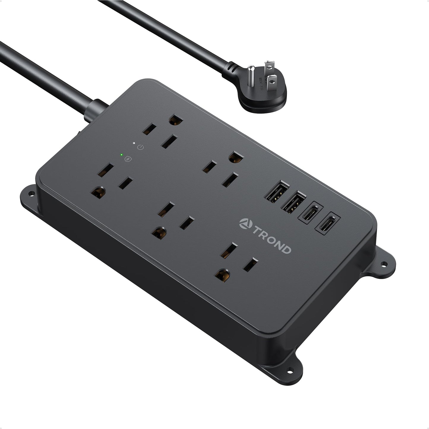 TROND 5 Outlet Surge Protector Prime III 1300 Joules 15 Amps 5ft Extension Cord