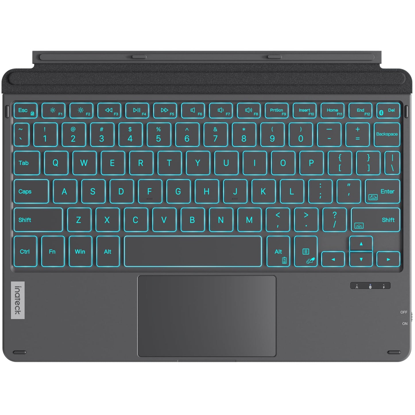 Inateck 84-Key KB02028 Bluetooth 5.3 Portable Keyboard for Microsoft Surface Go Series - Gray