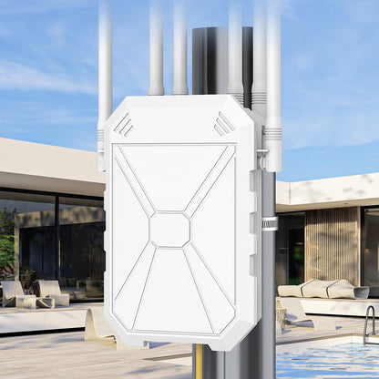INEAUTO AX1801 Wireless Range Extender 1800 Mbps Dual-Band PoE Equipped Outdoor WiFi 6