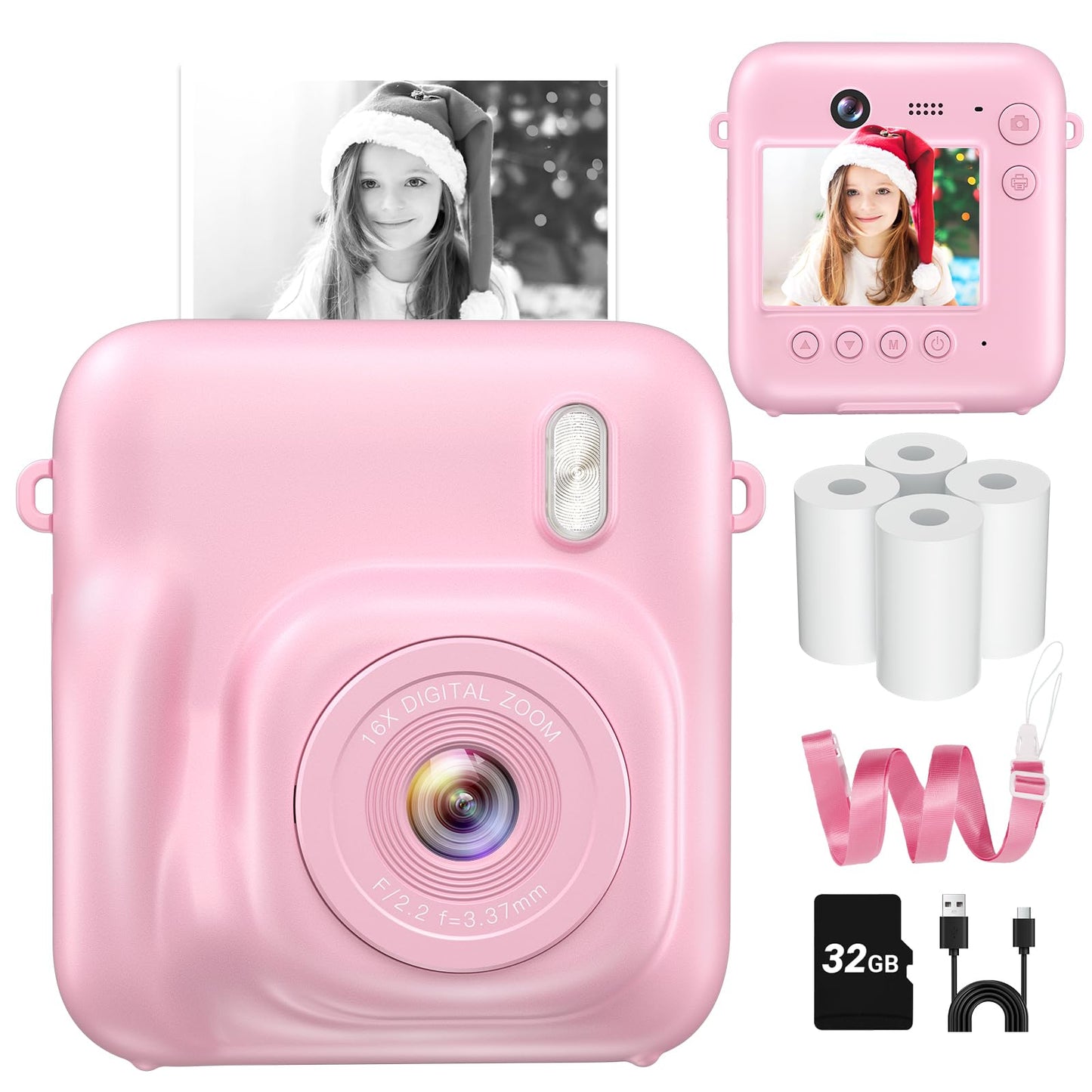 Zostuic 48MP DC506 1080p Automatic Digital Instant Camera