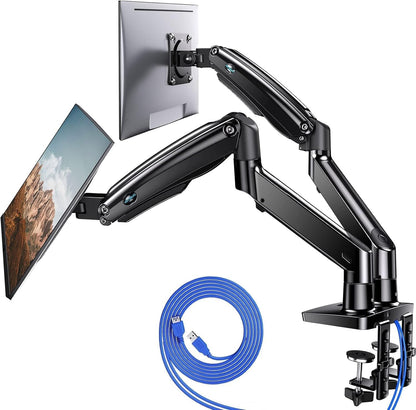 HUANUO Dual Monitor Stand 13in-40in HNDS7 VESA Mount Adjustable