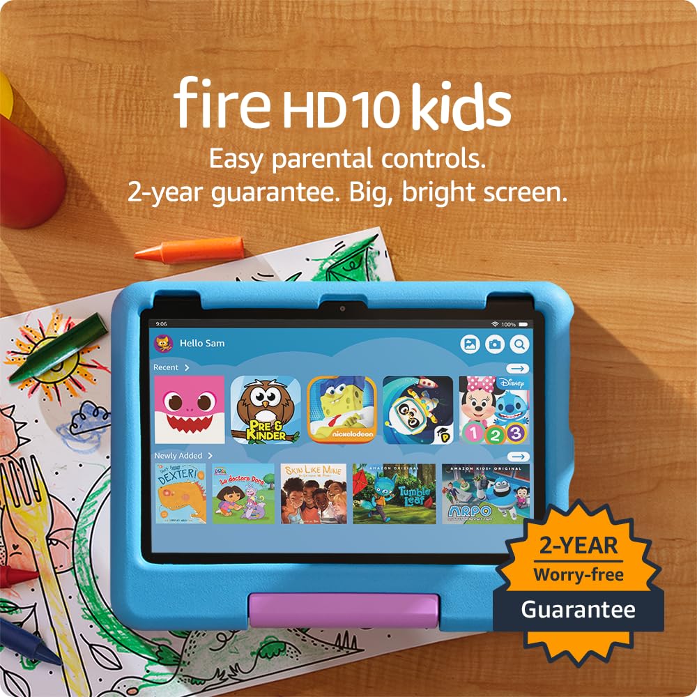 Amazon 10.1" 32GB Fire HD 10 Kids Tablet 1080p 13-hour Battery