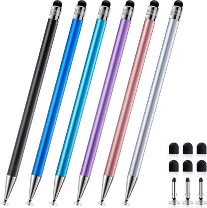 ChaoQ 2-in-1 Stylus Pen C3081 Touchscreen Pen Set 6 Count Aluminum