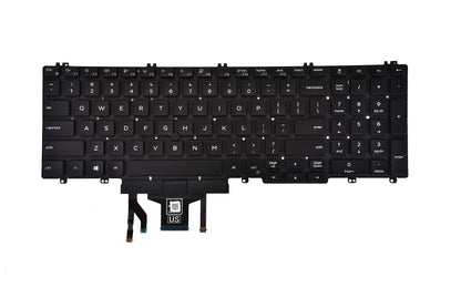 KBRPARTS Backlit Keyboard for Dell Latitude 5500 5501 5510 5511, Precision 3540 3541 3550 3551, USB Power, Black, Model: 0MMH7V NSK-EX0BC PK132FA1B00