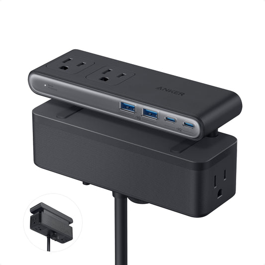 Anker 10 Outlet Power Strip with Surge Protection A9196 240V 291mA 70W Black