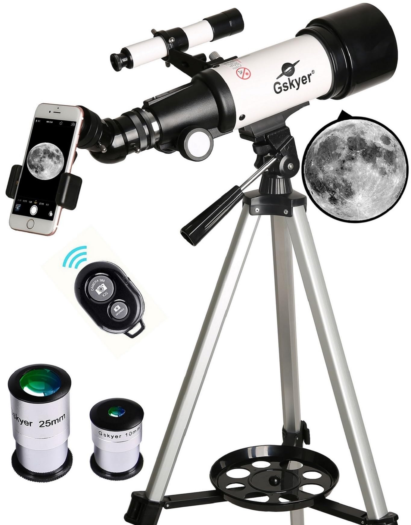 Gskyer 70mm AZ Mount Astronomical Telescope 400mm Focal Length Manual Focus