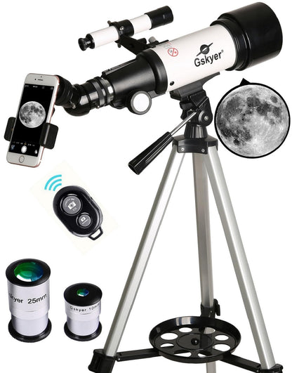 Gskyer 70mm AZ Mount Astronomical Telescope 400mm Focal Length Manual Focus