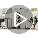 SHEEPAM 10 Tier Tree Book Shelf, Floor Mount, Wood, Unfinished Finish, Freestanding