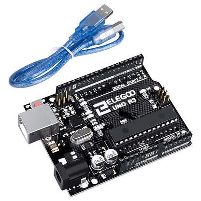 ELEGOO 3.15 x 2.36 x 0.39 inches EL-CB-001 ATmega328P Microcontroller with USB Cable