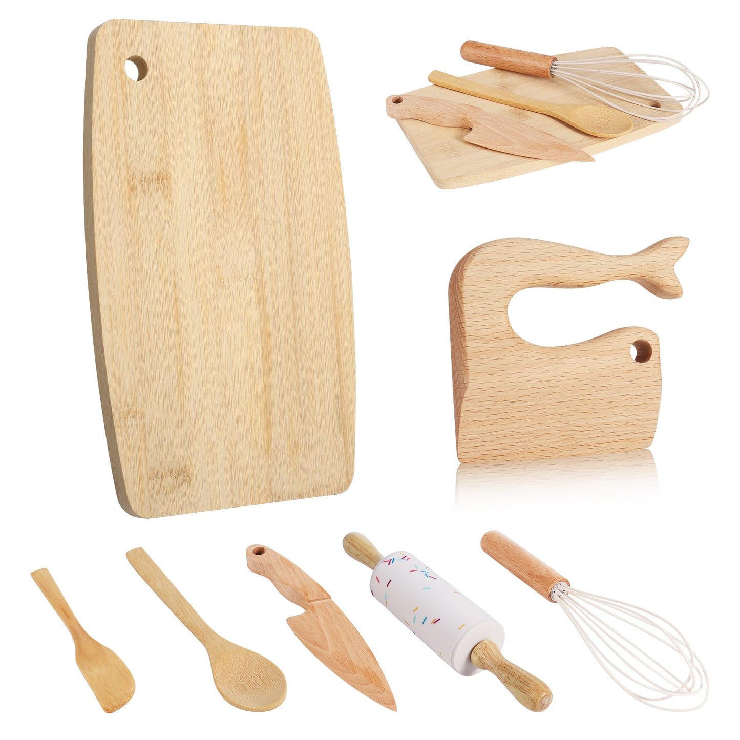 HEQU 7 Pieces Kids Safe Knife Set Model Number HEQU RX-7 10.24 x 6.38 x 2.76 inches 1.21 pounds Kitchen & Dining