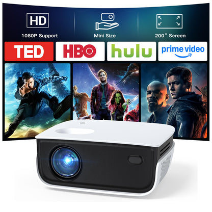NICPOW Portable Projector RD850 1280x720 7500 Lumens LED LED Projector