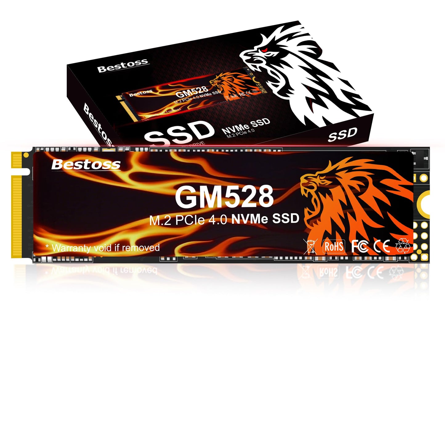 Bestoss 1TB M.2 NVMe PCIe x4 Internal Solid State Drive GM528