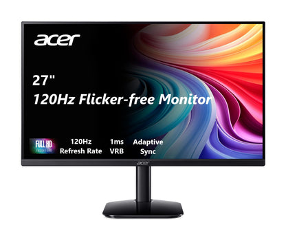 Acer 27 Inch Monitor UM.HK2AA.005 1920 x 1080 120 Hz LCD Adaptive-Sync