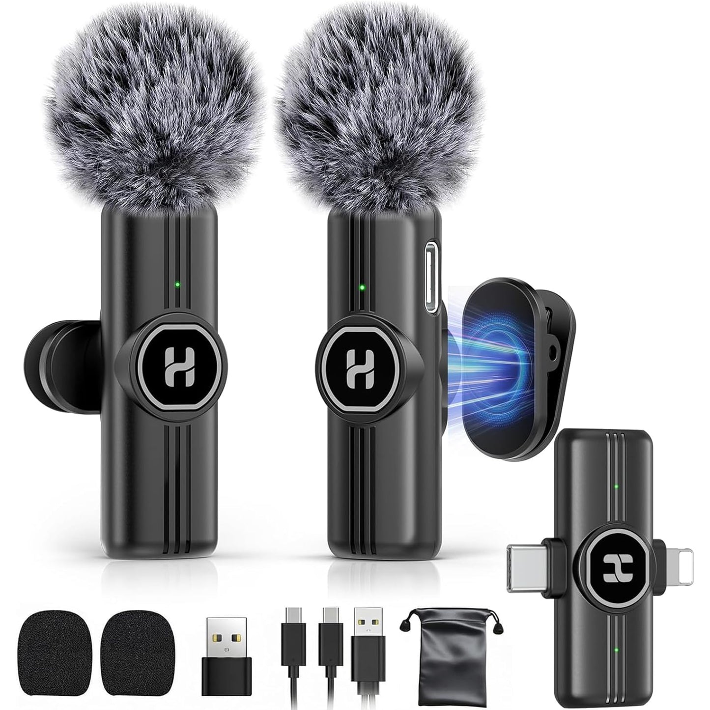 HEHOTTC Mini Lavalier Microphone M2 J25 USB Type-C Omnidirectional Compact Microphone